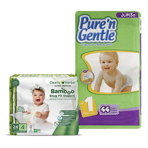 Clearly Herbal or Pure 'N Gentle Diapers